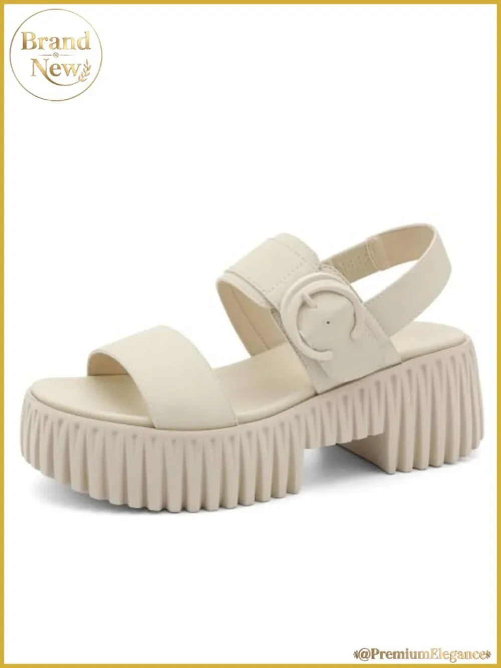 Womens Platform Sandals Chunky Wedge Heel Arch Support Comfortable